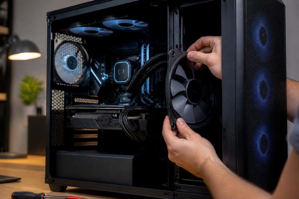 PC-Lüfter richtig einbauen: Richtung & Airflow erklärt